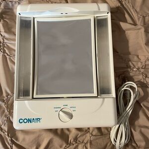 Contair double sided magnified makeup mirror